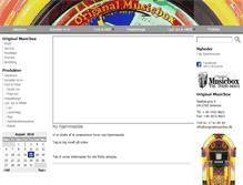 Tablet Screenshot of originalmusicbox.dk